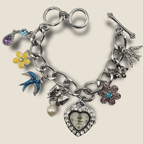 𝅺figaro Couture Watch Charm Bracelet - Picture 1 of 9